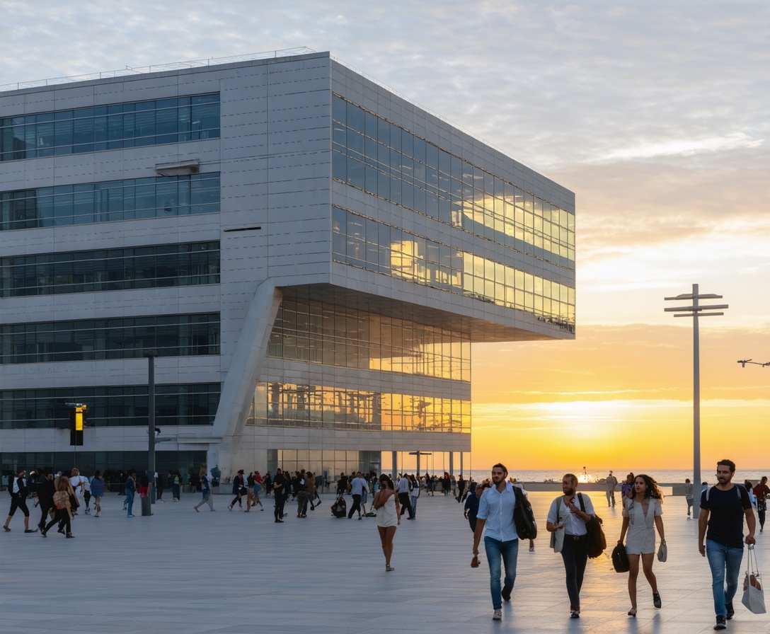 Edificio de oficinas moderno en Madrid